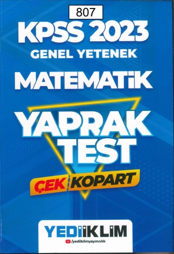 MATEMATİK ÇEK KOPART YAPRAK TEST YKS Fotokopi