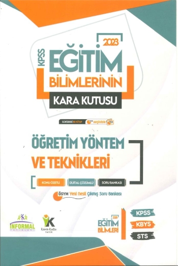 KARA KUTU ÖĞRETİM YÖNTEM VE TEKNİKLERİ KONU ÖZETLİ SORU BANKASI YKS Fotokopi