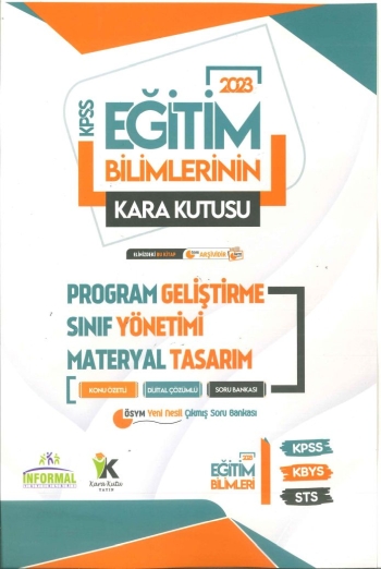 KARA KUTU PROGRAM GELİŞTİRME SINIF YÖNETİMİ MATERYAL TASARIM KONU ÖZETLİ SORU BANKASI YKS Fotokopi