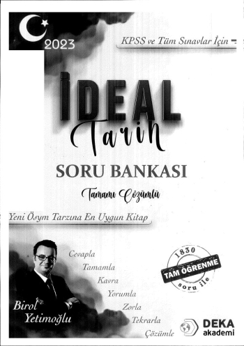 İDEAL TARİH TAMAMI ÇÖZÜMLÜ SORU BANKASI YKS Fotokopi