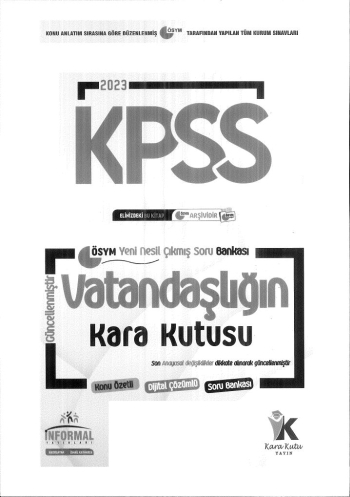 VATANDAŞLIĞIN KARA KUTUSU YKS Fotokopi