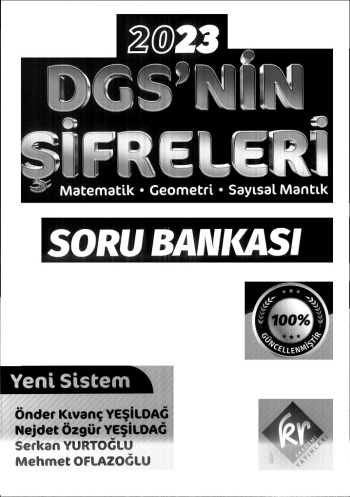 DGS'NİN ŞİFRELERİ MAT GEO SAYISAL MANTIK SORU BANKASI YKS Fotokopi