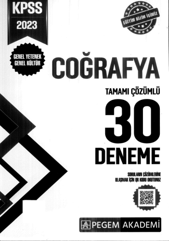 COĞRAFYA 30 DENEME TAMAMI ÇÖZÜMLÜ YKS Fotokopi