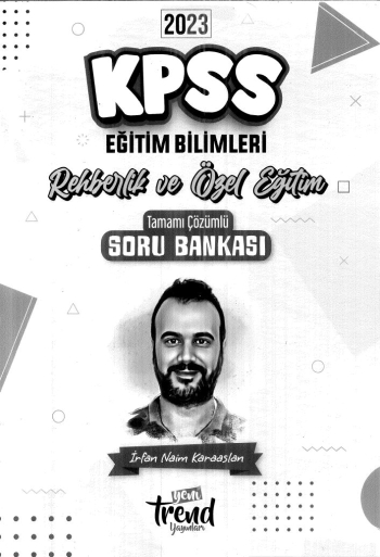 REHBERLİK VE ÖZEL EĞİTİM TAMAMI ÇÖZÜMLÜ SORU BANKASI YKS Fotokopi