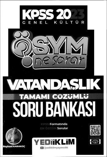 ÖSYM NE SORAR VATANDAŞLIK ÇÖZÜMLÜ SORU BANKASI YKS Fotokopi