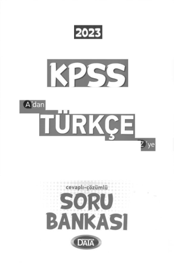 A'DAN Z'YE TÜRKÇE SORU BANKASI YKS Fotokopi