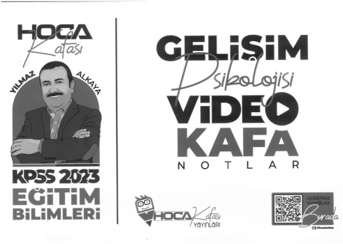 GELİŞİM PSİKOLOJİSİ VİDEO KAFA NOTLAR YKS Fotokopi