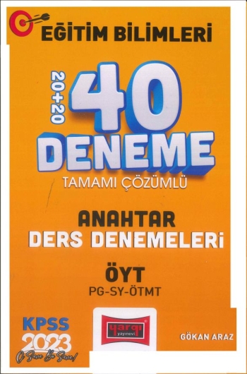 ANAHTAR 40 DENEME ÇÖZÜMLÜ (ÖYT-PG-SY-ÖTMT) YKS Fotokopi