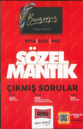 KLAS SERİSİ SÖZEL MANTIK ÇIKMIŞ SORULAR (ALES-KPSS-DGS) 2007-2022 YKS Fotokopi