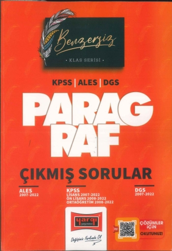 KLAS SERİSİ PARAGRAF ÇIKMIŞ SORULAR (ALES-KPSS-DGS) 2007-2022 YKS Fotokopi