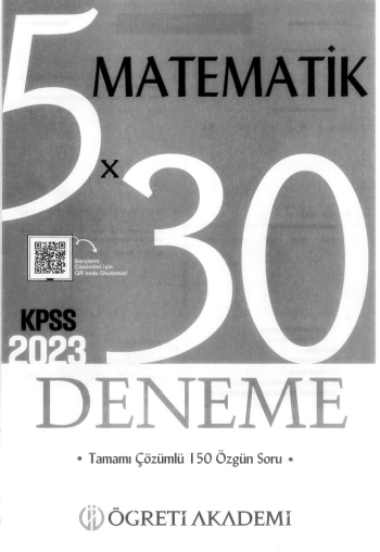MATEMATİK 5*30 DENEME ÇÖZÜMLÜ YKS Fotokopi