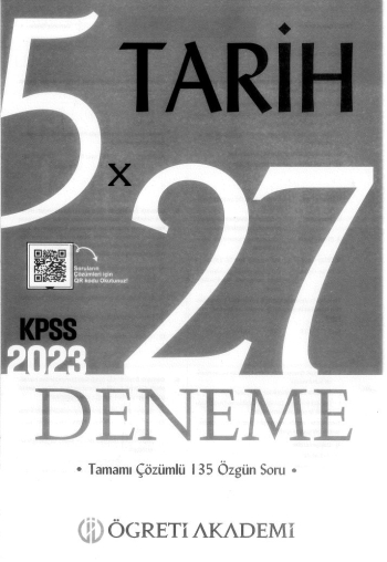TARİH 5*27 DENEME ÇÖZÜMLÜ YKS Fotokopi