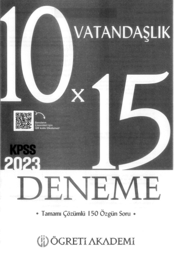 VATANDAŞLIK 10*15 DENEME YKS Fotokopi