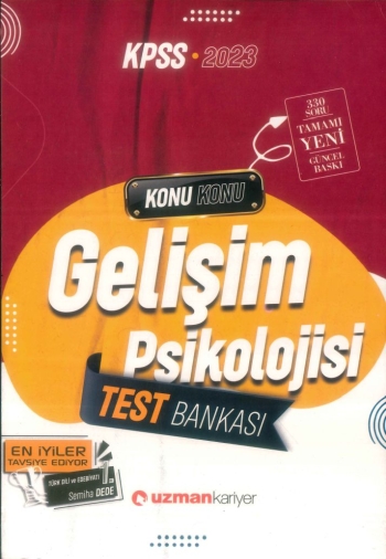 GELİŞİM PSİKOLOJİSİ TEST BANKASI KONU KONU YKS Fotokopi