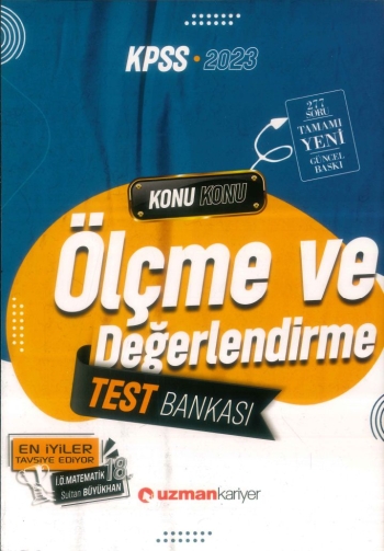 ÖLÇME VE DEĞERLENDİRME TEST BANKASI KONU KONU YKS Fotokopi