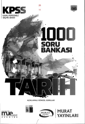 TARİH 1000 SORU BANKASI YKS Fotokopi
