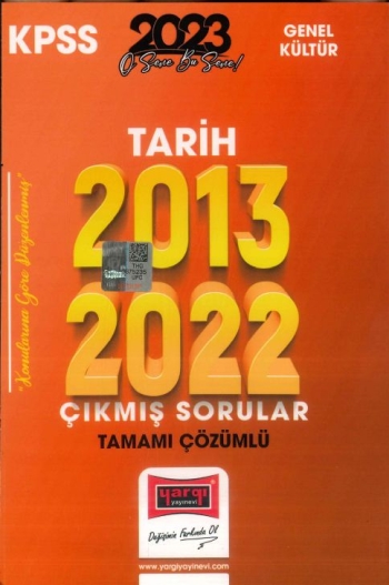 TARİH 2013-2022 ÇIKMIŞ SORULAR TAMAMI ÇÖZÜMLÜ YKS Fotokopi