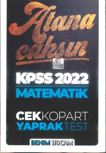 MATEMATİK ATANACAKSIN ÇEK KOPART YAPRAK TEST YKS Fotokopi