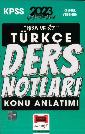 KISA VE ÖZ TÜRKÇE DERS NOTLARI KONU ANLATIMI YKS Fotokopi