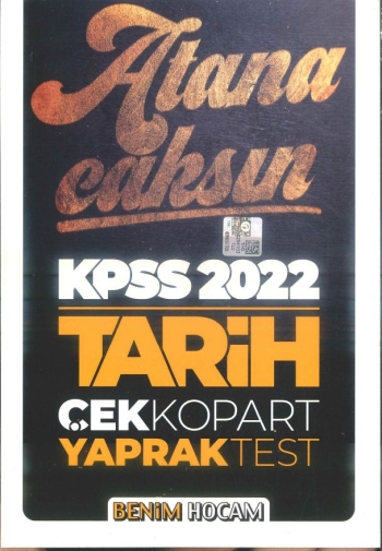 ATANACAKSIN TARİH ÇEK KOPART YAPRAK TEST YKS Fotokopi