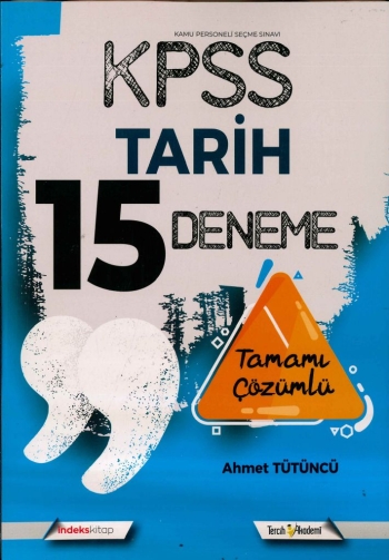 TARİH 15 DENEME TAMAMI ÇÖZÜMLÜ YKS Fotokopi