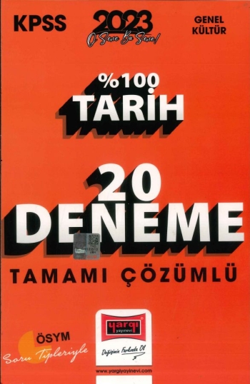 %100 TARİH 20 DENEME ÇÖZÜMLÜ YKS Fotokopi