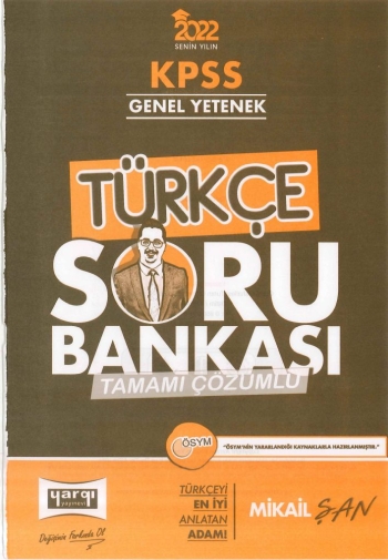 TÜRKÇE SORU BANKASI TAMAMI ÇÖZÜMLÜ MİKAİL ŞAN YKS Fotokopi