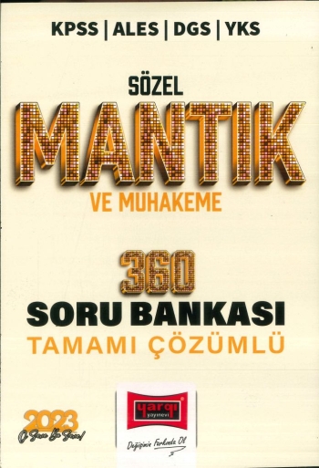 SÖZEL MANTIK VE MUHAKEME 360 ÇÖZÜMLÜ SORU BANKASI YKS Fotokopi