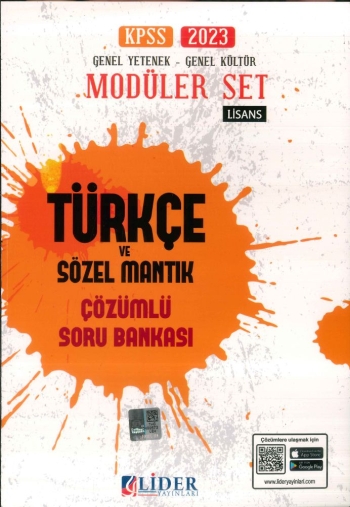 TÜRKÇE VE SÖZEL MANTIK ÇÖZÜMLÜ SORU BANKASI YKS Fotokopi
