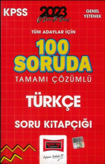 100 SORUDA TAMAMI ÇÖZÜMLÜ TÜRKÇE SORU KİTAPÇIĞI YKS Fotokopi