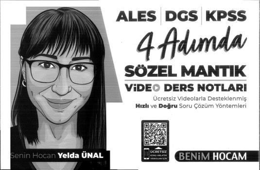 4 ADIMDA SÖZEL MANTIK VİDEO DERS NOTLARI YKS Fotokopi
