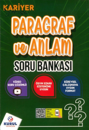 KARİYER SERİSİ PARAGRAF VE ANLAM SORU BANKASI YKS Fotokopi