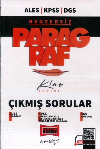 BENZERSİZ PARAGRAF KLAS SERİSİ ÇIKMIŞ SORULAR (2006-2021) YKS Fotokopi