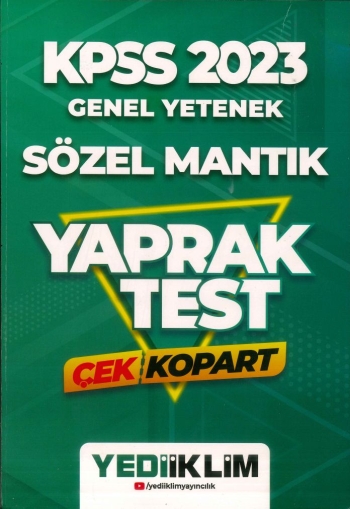 SÖZEL MANTIK ÇEK KOPART YAPRAK TEST YKS Fotokopi