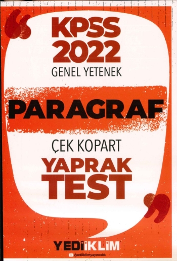 PARAGRAF ÇEK KOPART YAPRAK TEST YKS Fotokopi