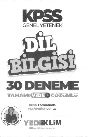 DİL BİLGİSİ 30 DENEME ÇÖZÜMLÜ YKS Fotokopi