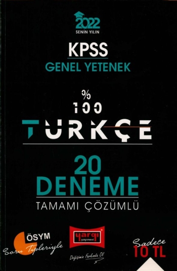 %100 TÜRKÇE ÇÖZÜMLÜ 20 DENEME YKS Fotokopi