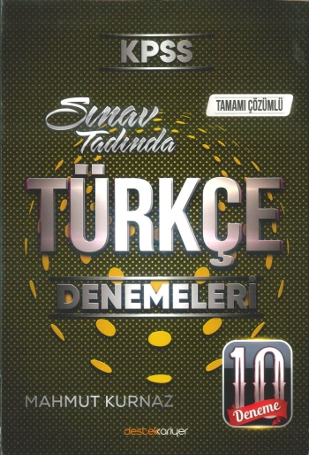 SINAV TADINDA TÜRKÇE ÇÖZÜMLÜ 10 DENEME YKS Fotokopi