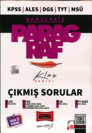 BENZERSİZ PARAGRAF KLAS SERİSİ ÇIKMIŞ SORULAR (2019-2021) YKS Fotokopi
