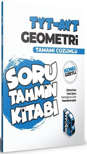 AYT Geometri Tamamı Çözümlü Soru Tahmin Kitabı YKS Fotokopi
