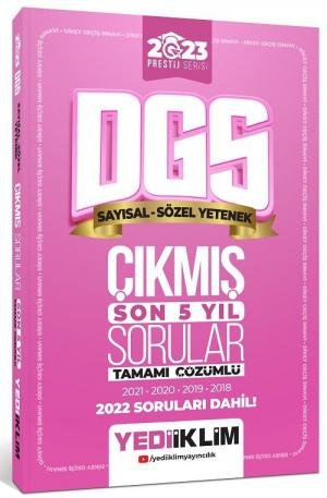 DGS Tamamı Çözümlü Son 5 Yıl Çıkmış Sorular Prestij Serisi (2018-2022) YKS Fotokopi