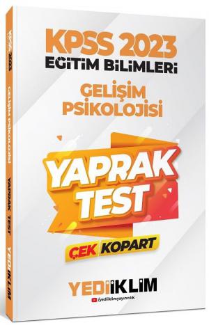 Gelişim Psikolojisi Yaprak Test Çek Kopart YKS Fotokopi