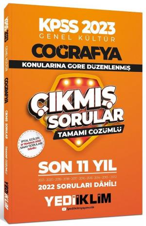 Coğrafya Konularına Göre Tamamı Çözümlü Son 11 Yıl Çıkmış Sorular (2012-2022) YKS Fotokopi