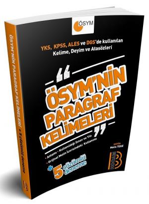 Tüm Sınavlar İçin ÖSYM nin Paragraf Kelimeleri YKS Fotokopi