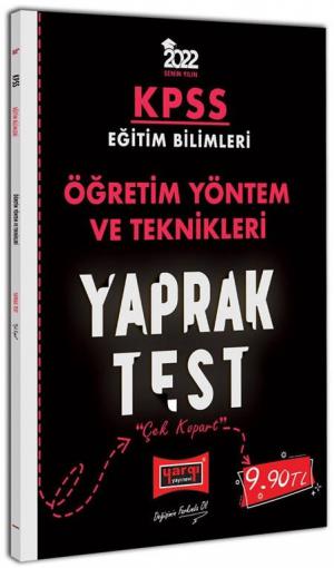 ÖĞRETİM YÖNTEM VE TEKNİKLERİ YAPRAK TEST YKS Fotokopi