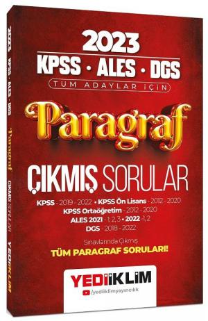 Paragraf Çıkmış Sorular (KPSS ALES DGS) YKS Fotokopi
