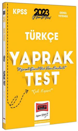 Türkçe Çek Kopart Yaprak Test YKS Fotokopi