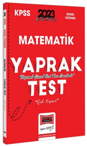 Matematik Çek Kopart Yaprak Test YKS Fotokopi