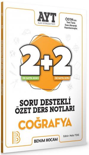 AYT Coğrafya 2+2 Soru Destekli Özet Ders Notları YKS Fotokopi