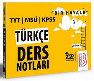 Bir Hayale Serisi TYT KPSS MSÜ Türkçe Ders Notları YKS Fotokopi
